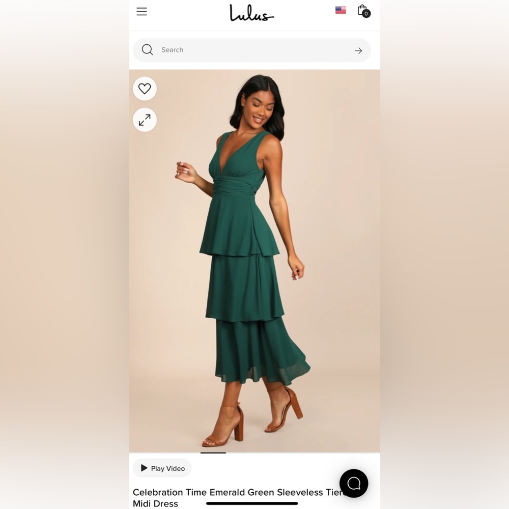 Celebration Time Emerald Green Sleeveless Tiered Midi Dress